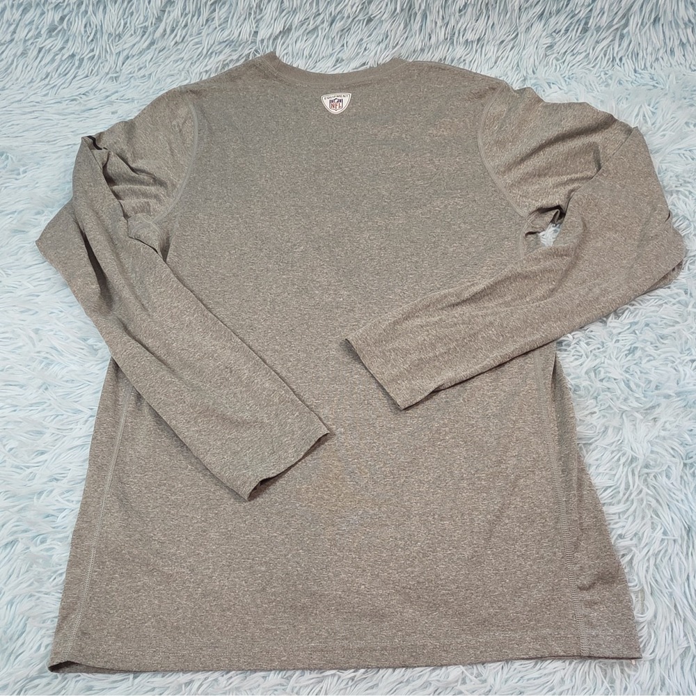 Nike Dallas Cowboys Long Sleeve Shirt Gray Dri-FIT Graphic Tee NFL Football - Picture 7 of 10